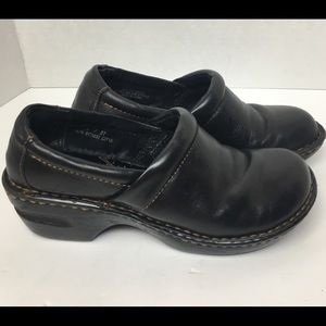 BOC Born Concept black leather mules 3632 sz 6.5